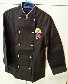 Giacca nera UNISEX da cuoco con maniche Taglia S/M