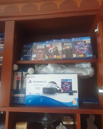 PS4 Pro + VR + Game driver+aim contr+ gio  + Move 