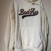 Felpa Tally Weijl “BadAss” M bianca trendy 🤍