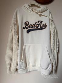 Felpa Tally Weijl “BadAss” M bianca trendy 🤍