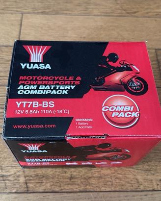 Batteria moto YUASA YT7B-BS