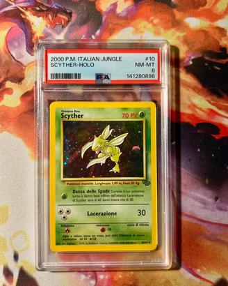 Scyther 10/64 Holo - PSA 8 - Jungle - ITA