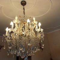 Lampadario cristallo murano