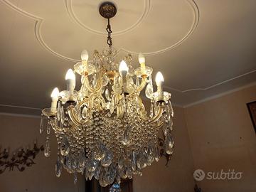 Lampadario cristallo murano