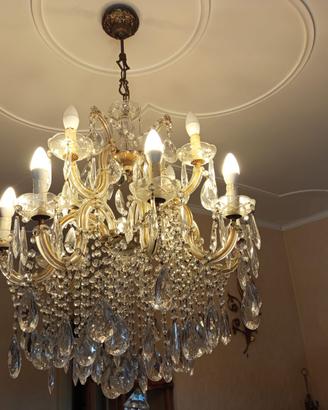 Lampadario cristallo murano