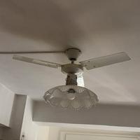 LAMPADARIO CUCINA CON VENTILATORE A PALE BIANCHE
