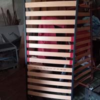 Rete singola  con doghe in legno