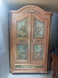Armadio dipinto a mano stile classico veneziano