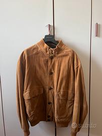 Giubbotto in pelle scamosciata