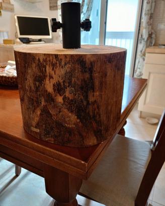 Tronco base albero natale
