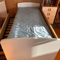 Letto singolo con letto singolo a scomparsa