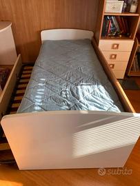 Letto singolo con letto singolo a scomparsa