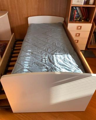 Letto singolo con letto singolo a scomparsa