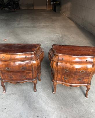 Coppia comodini stile barocco