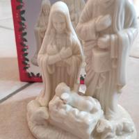 presepe in ceramica bianca con scatola