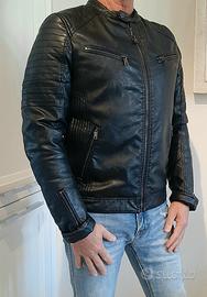 Giubbo similpelle nero