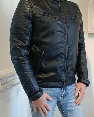 Giubbo similpelle nero