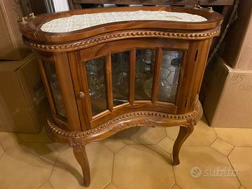 Elegante Mobile Bar Vintage a Mezzaluna