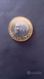 MONETA VARIETA 1000 LIRE ERRORE CONFINE GERMANIA F