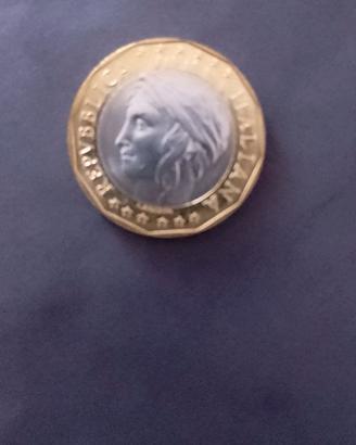 MONETA VARIETA 1000 LIRE ERRORE CONFINE GERMANIA F