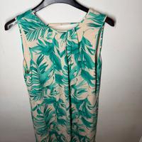 Vestito verde menta floreale