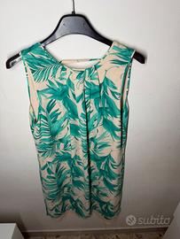 Vestito verde menta floreale