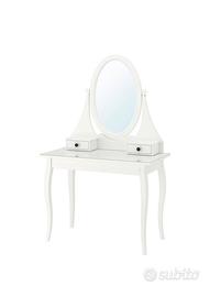 Specchiera/tavolo trucco e sgabello