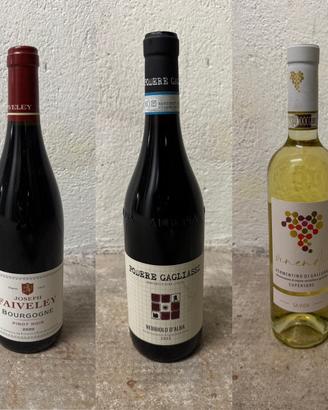 Box 3 vini: Bourgogne, Nebbiolo, Vermentino