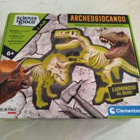 Gioco Archeogiocando T-Rex& Triceratopo Clementoni