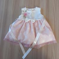 Vestito battesimo neonata con scarpine