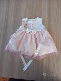 Vestito battesimo neonata con scarpine