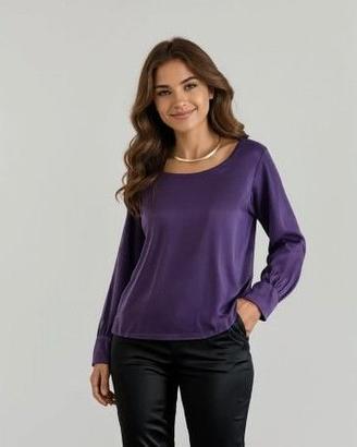 Camicia viola usata pochissimo