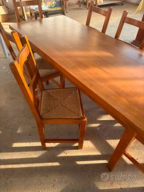 Tavolo rovere con sedie