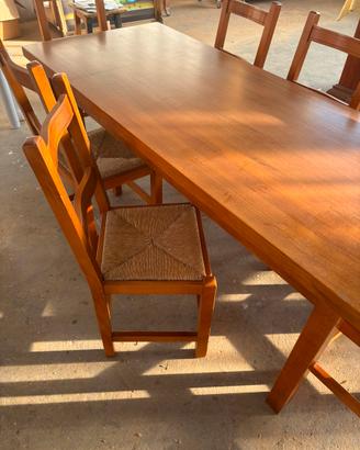 Tavolo rovere con sedie