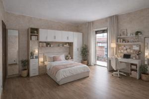 Camera arredata in appartamento condiviso