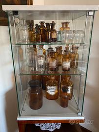 Boccette Farmacia d'Epoca in Vetro Ambrato