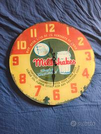 Orologio da parete in vetro e stampe tela/metallo
