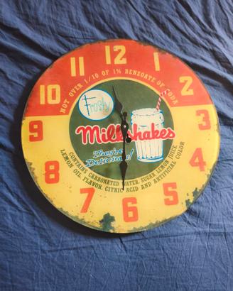 Orologio da parete in vetro e stampe tela/metallo