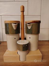 Set Oliera Vintage Franco Pozzi Gallarate Anni 70 