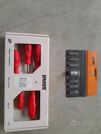 serie cacciaviti unior+serie chiavi torx