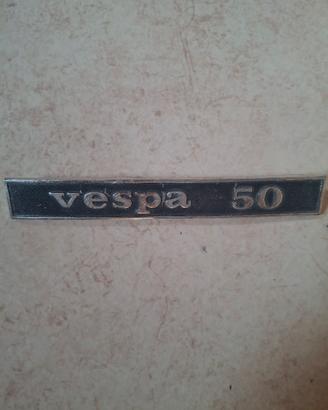Targa vespa 50 
