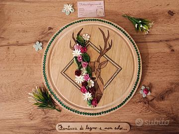 Quadro cervo in primavera