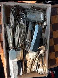 Set posate antiche alpaca alpacca argento