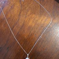 Collier oro bianco con perla