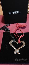 BREIL TRIBE Ciondolo Cuore Doppio ORIGINALE-NUOVO 