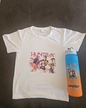 Set K-POP Huntrix  Maglietta + Borraccia 750ml
