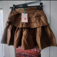 Gonna color nocciola taglia s nuova