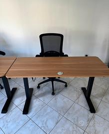 Scrivania regolabile in altezza 140 x 60