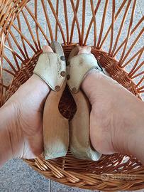 Zoccoli in legno Dr. Scholl's n.37 vintage 1975 