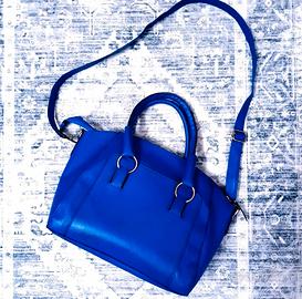 Borsetta tracolla/mano blu elettrico